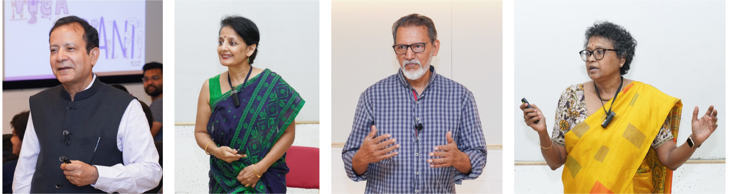 The Introspection session for the new PGP and PGPBA batch was co-ordinated by Prof. Gopal Mahapatra. Ms Anita Guha, Ms Swasthika Ramamurthy and Mr G Vishwanath co-facilitated the sessions, on 14th June 2025.