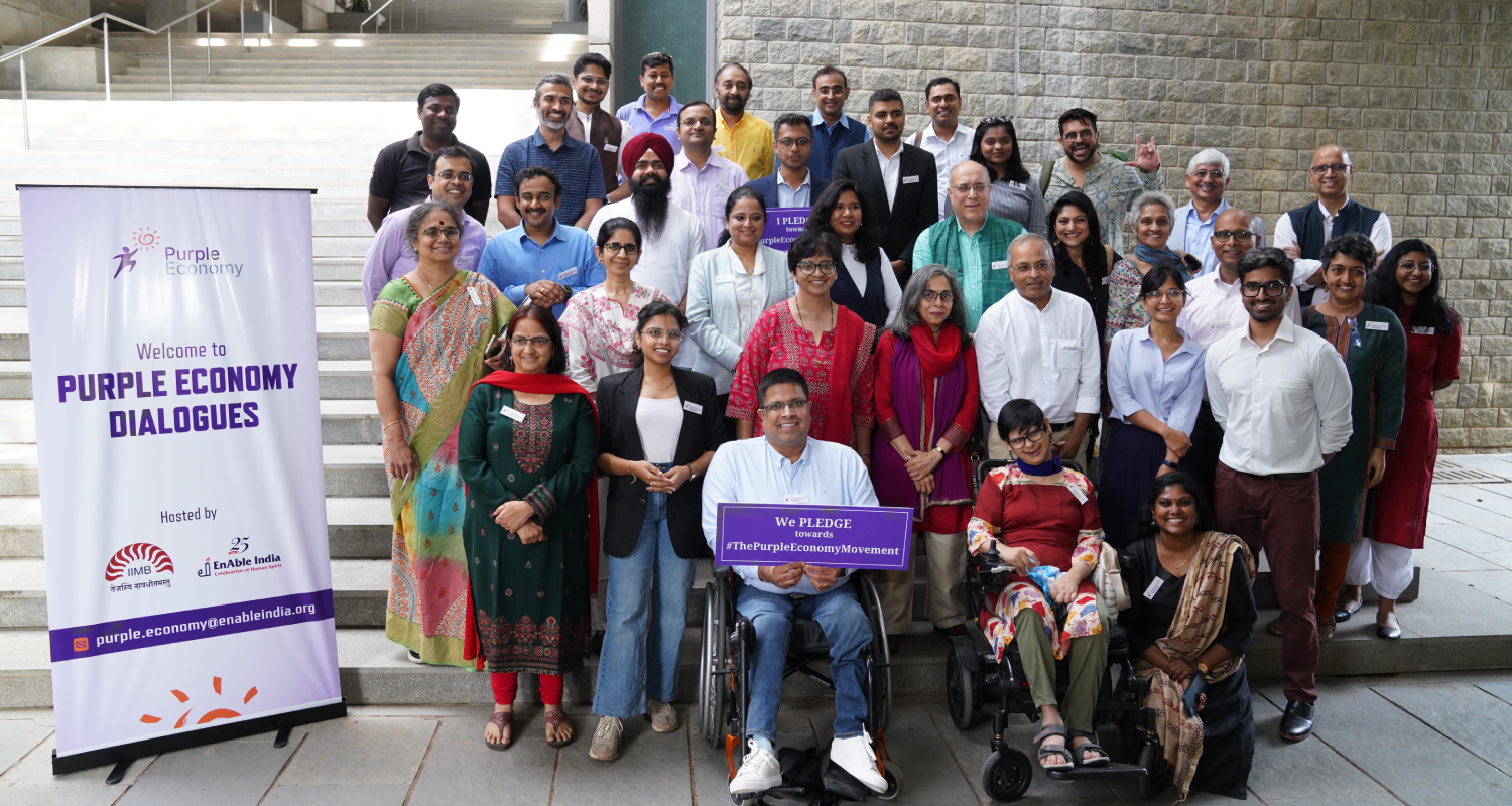 IIM Bangalore hosted the Purple Economy Dialogue, along with EnAble India, on 2nd June 2025.