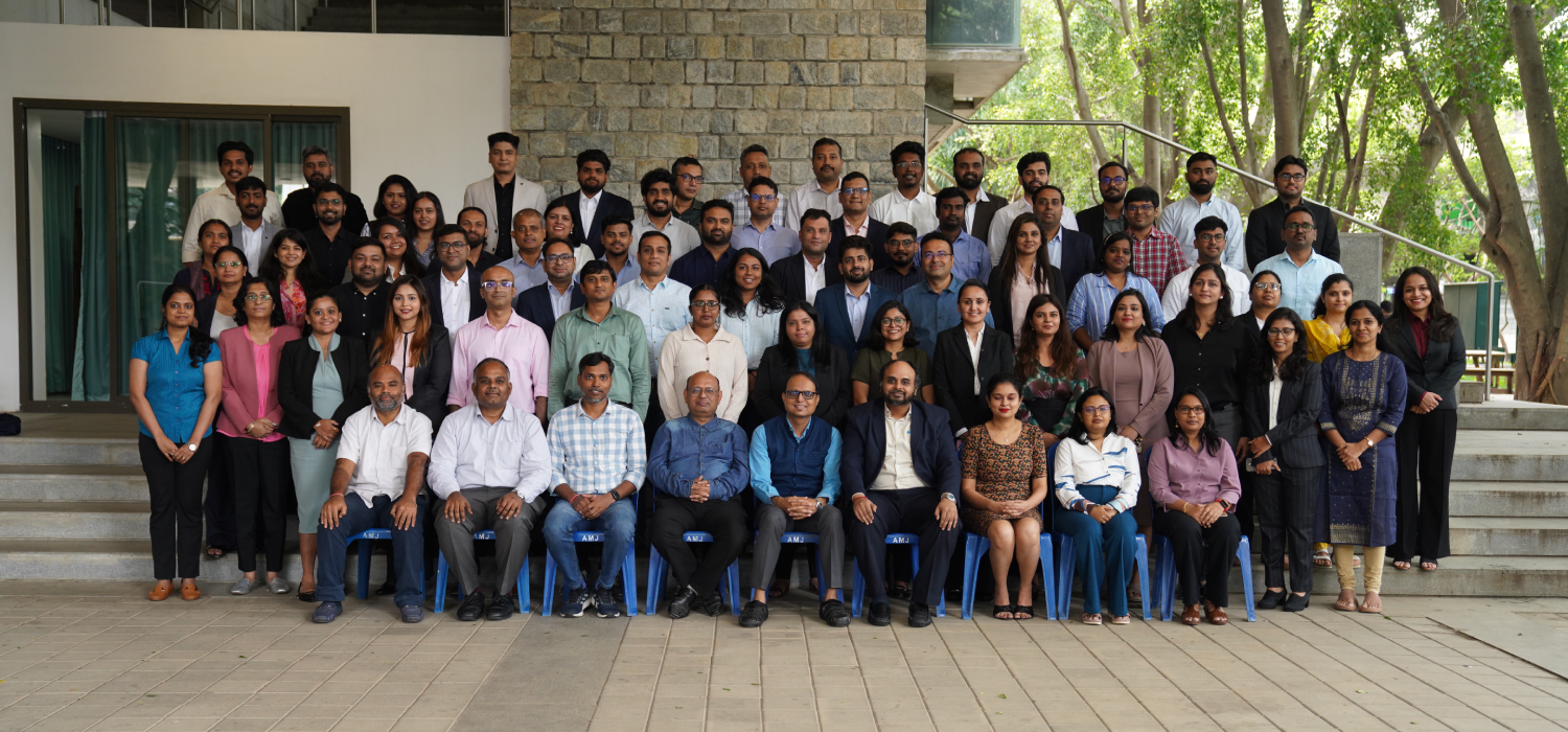 Participants of Batch 74 of the Executive General Management Programme, along with the Programme Directors, Prof. Shubhabrata Das, Prof. Varun Jindal and Prof. Vijay Venkataraman, on 19th June 2025.