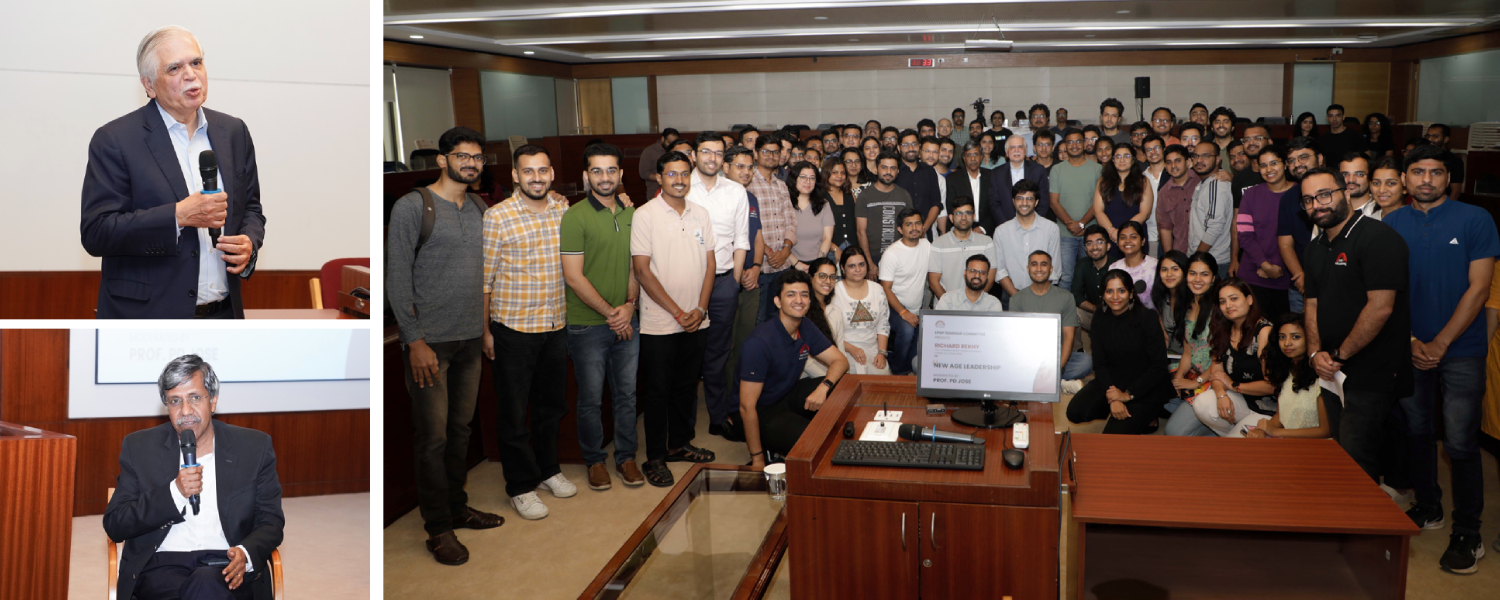 The EPGP Seminar Committee hosted a fireside chat with Richard Rekhy, Vice Chairman, Grant Thornton Bharat, and former CEO, KPMG India, on ‘New Age Leadership’. The session, on 20th June 2025, was moderated by Prof. P. D. Jose.