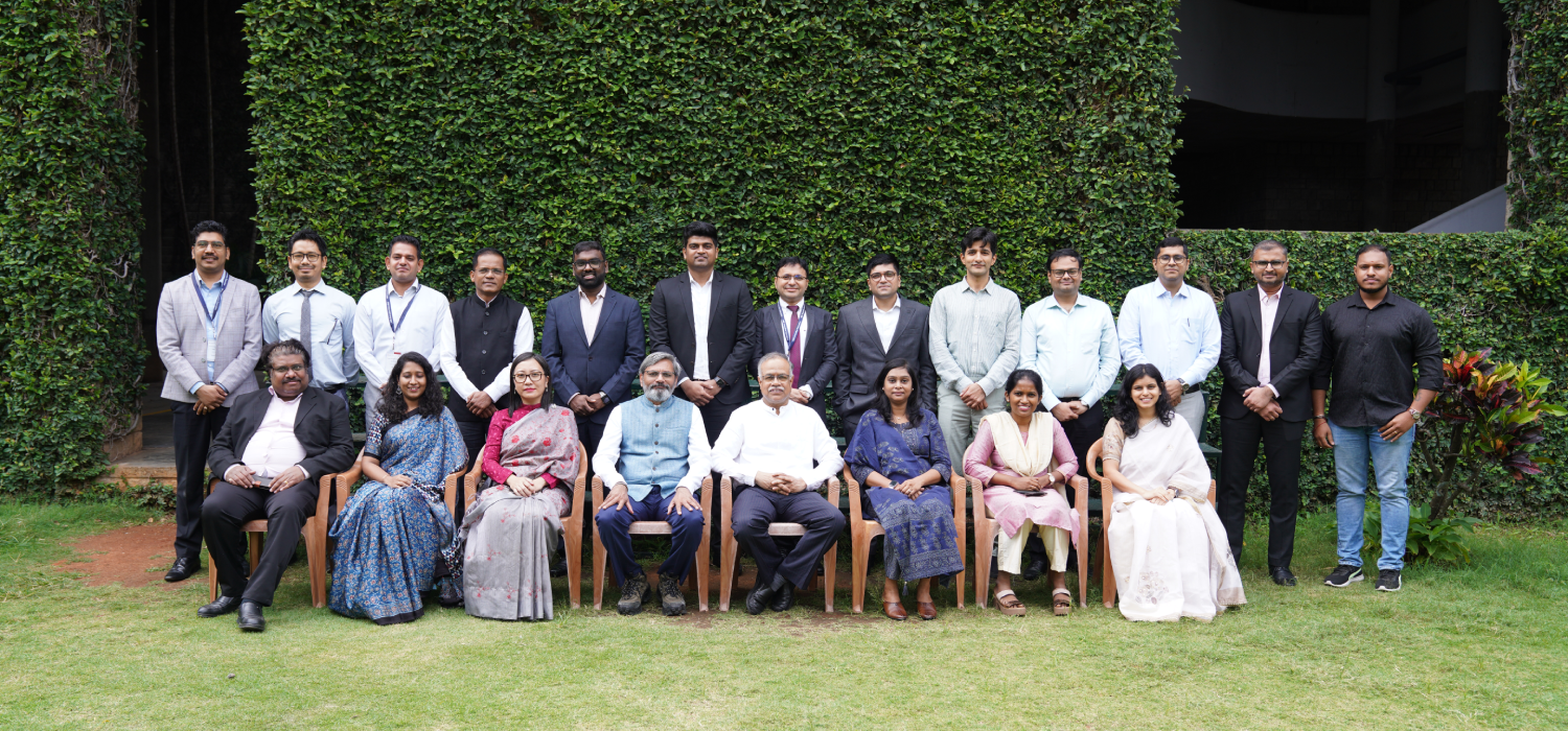 Participants of the Executive Development Programme for Officers of CAG’, along with the Programme Directors, Prof. Jayadev M and Prof. Apurva Sanaria on 23rd June 2025.
