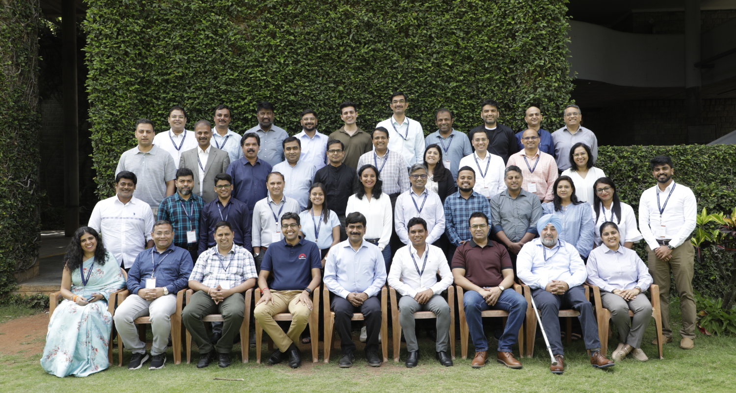 Participants of the Exec Ed programme, Generative AI and Agentic AI with Business Applications, along with the Programme Directors, Prof. Naveen Bhansali and Prof. U Dinesh Kumar, on 9th June 2025.