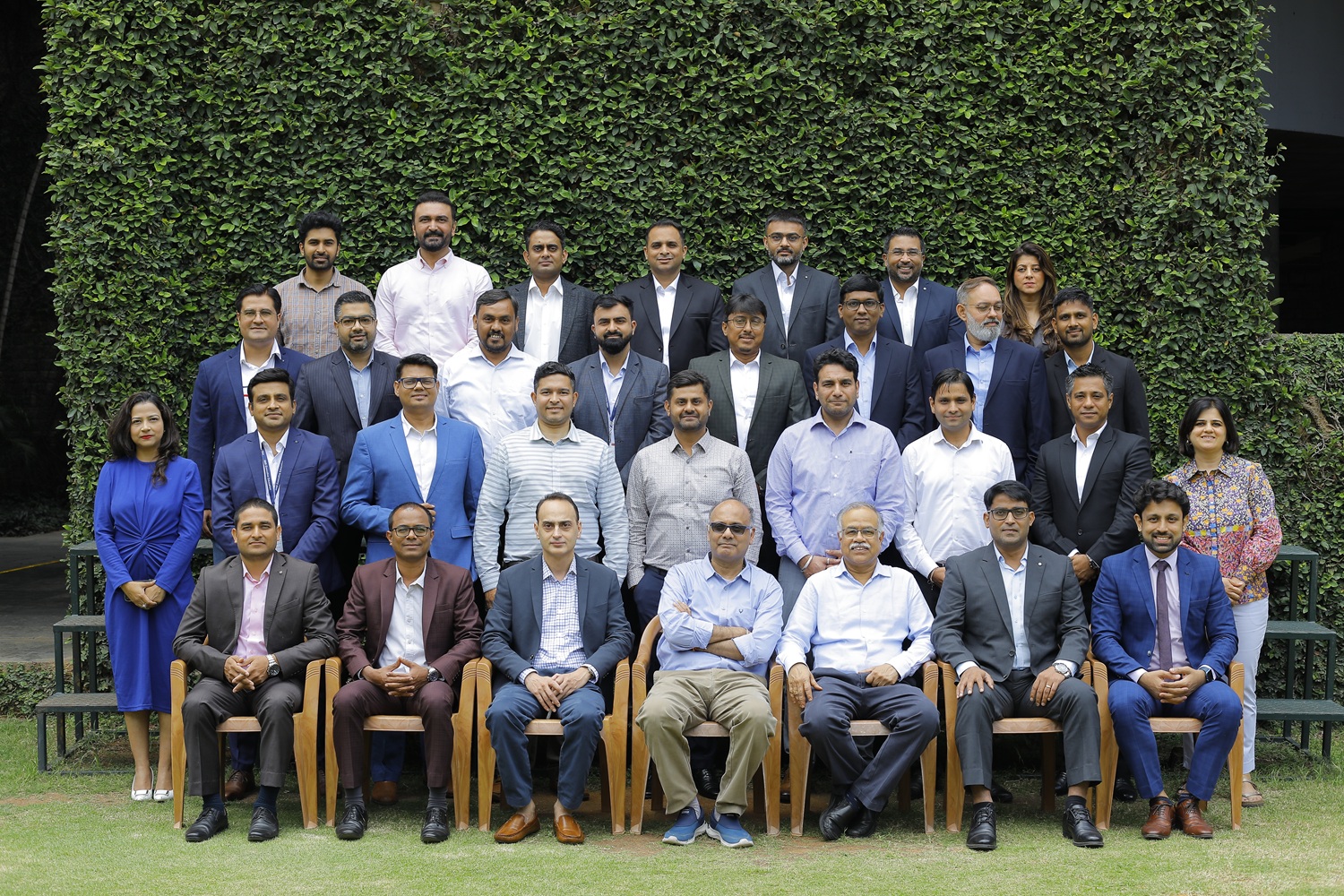 Participants of Batch 4 of the Exec Ed Programme for Wealth Managers of HDFC Bank Ltd, along with the Programme Directors, Prof. Jaydev M and Prof. Chetan Subramanian, on 9th June 2025.