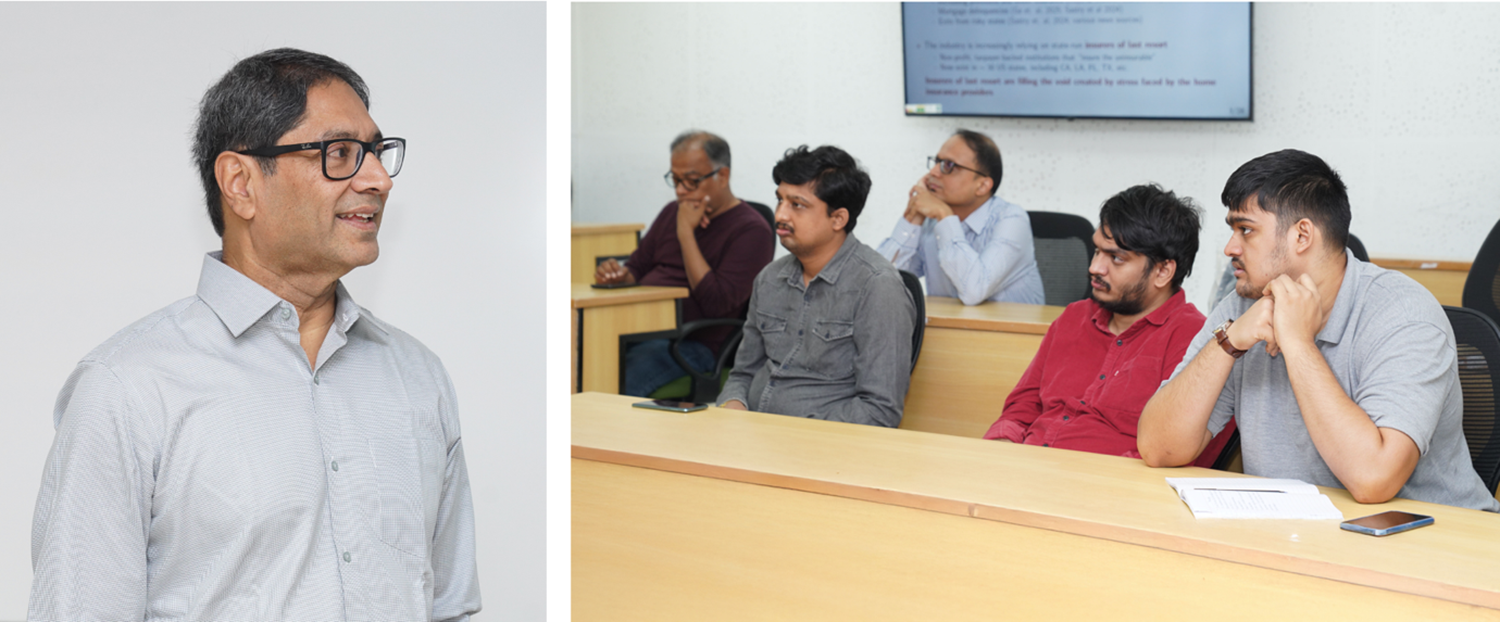 Prof. Tarun Chordia, Emory University, shared research insights on ‘True Liquidity and Fundamental Prices: US Tick Size Pilot’. The research seminar was organized by the Office of Research and Publications, at IIMB, on 30th July 2025.