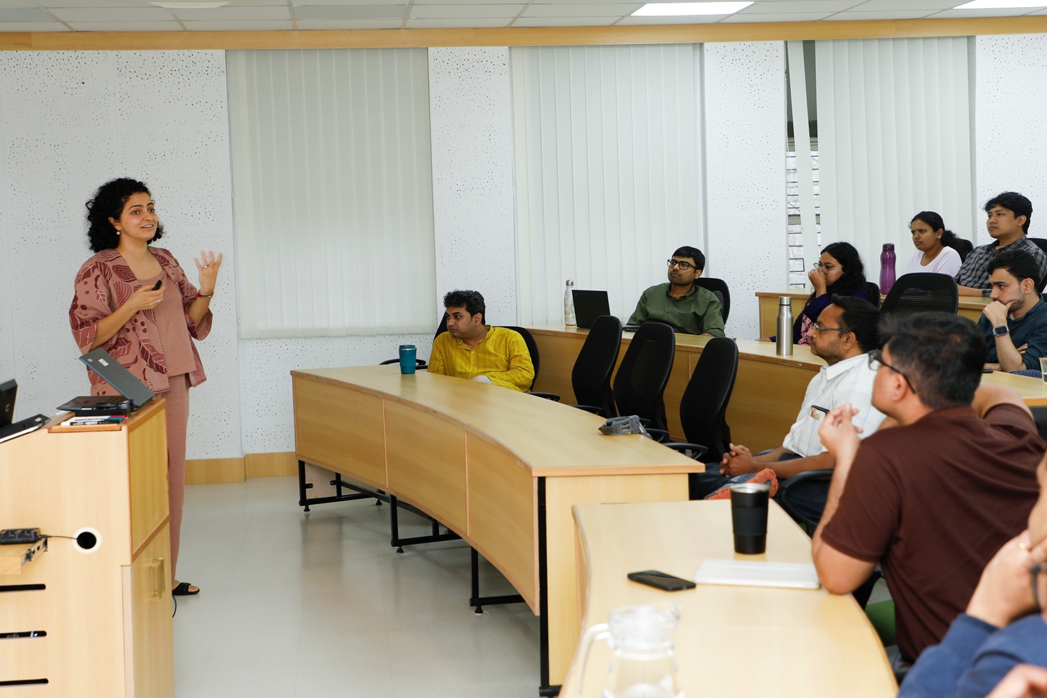 Dr. Girija Borkar, World Bank, spoke at the research seminar titled ‘Understanding Underreporting: Experimental Evidence from Measuring Sexual harassment in Public Spaces in Tanzania’. The seminar was organized by the Research and Publications department at IIM Bangalore on 31th July 2025.