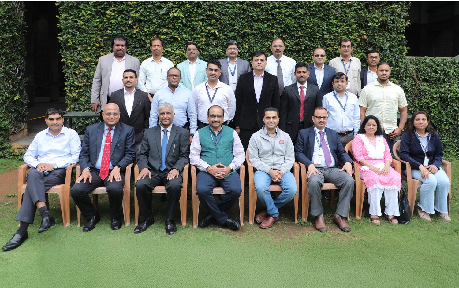 Participants of the National e-Governance Programme for Senior Leaders NeGD (MeiTY), with the faculty programme director, Prof. Aditya Shrinivas, on 18th August 2025.