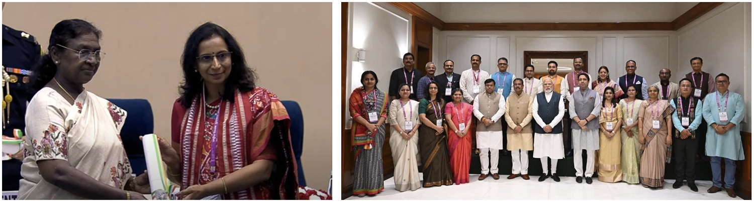 On 5th September 2025, Prof. Srivardhini K. Jha, Chairperson, NSRCEL at IIMB, was conferred the National Teachers’ Award 2025 by the Hon’ble President of India at Vigyan Bhavan, New Delhi.