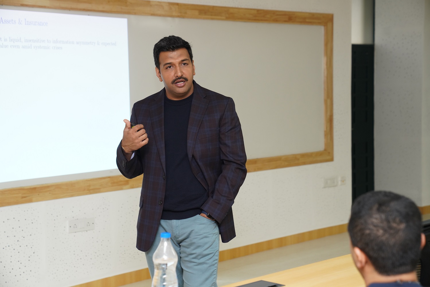 Prof. Nishant Vats, Washington University, presented his research on ‘Household Portfolio and Deposit Insurance: Implications for the Supply of Safe Assets’. The seminar was organized by the Office of Research and Publications, at IIMB, on 07th October 2025.