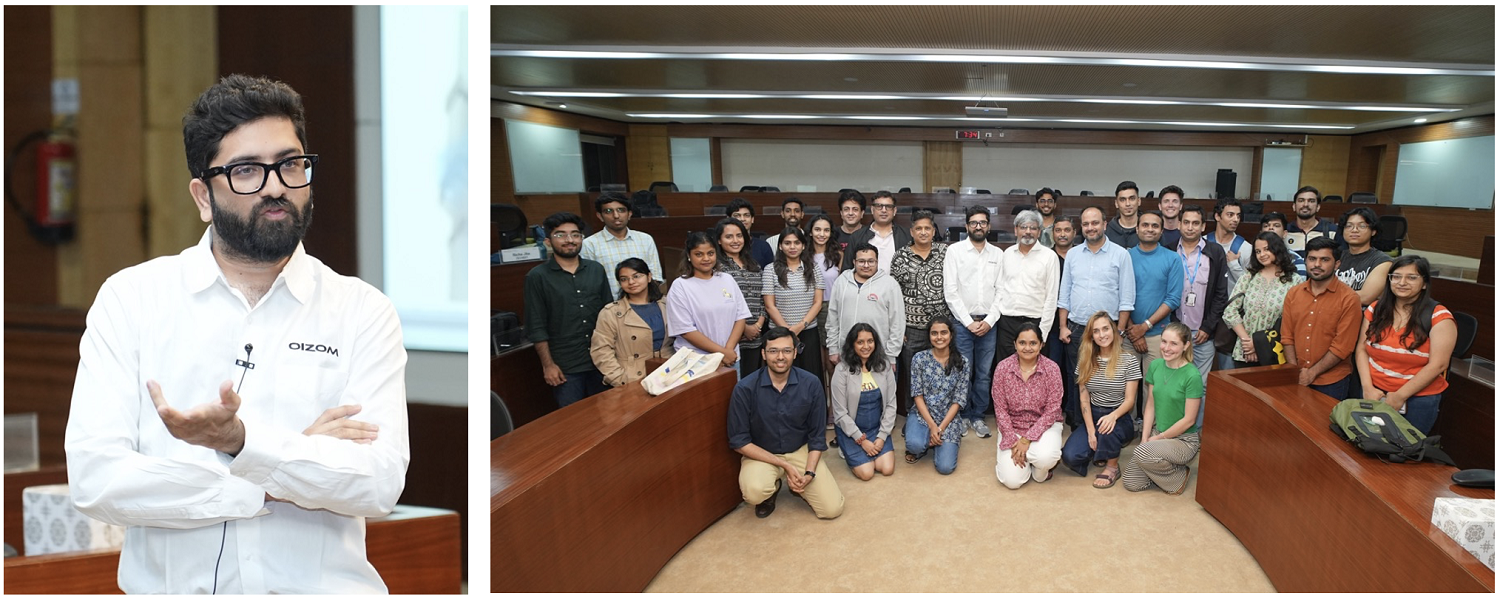 Sohil Patel, Founder, Oizom, addressed PGPEM students on ‘Leading Change and Innovation’, on 03rd October 2025. Prof. Apurva Sanaria, OBHRM area at IIMB, hosted the session.