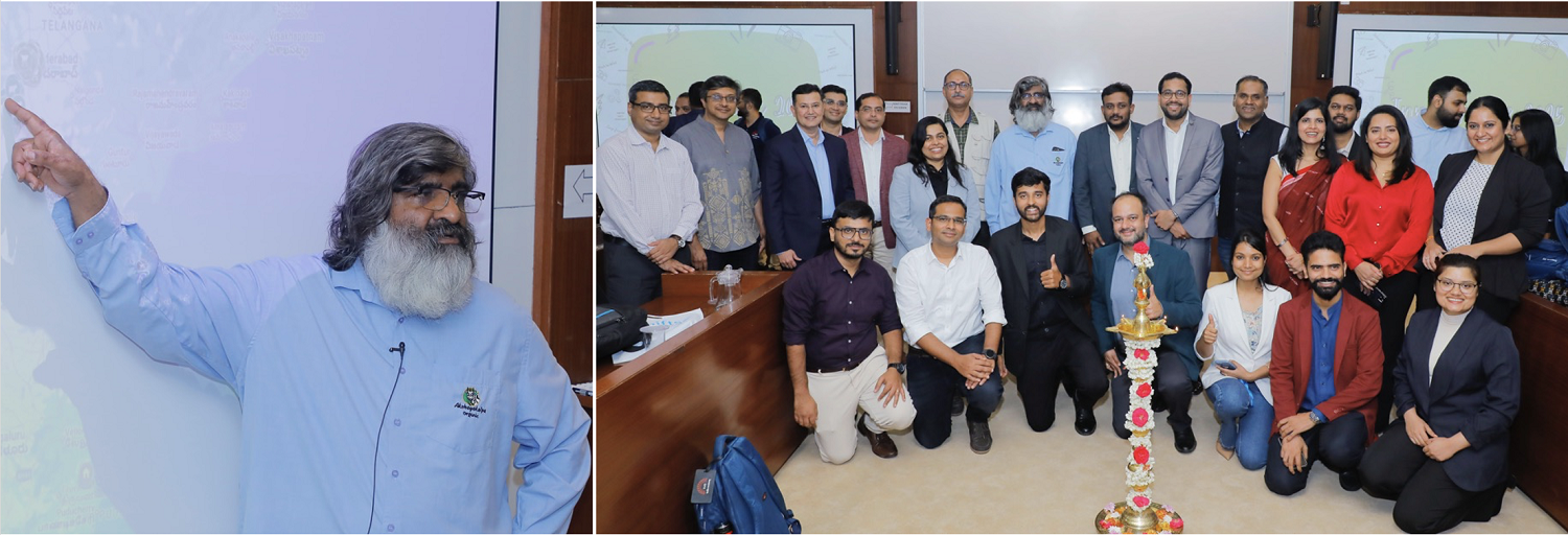 On 05th October 2025, the students of PGPEM hosted ‘Innoventure 2025’, an entrepreneurship summit. This year’s theme, ‘Every great idea begins as a scribble on a piece of paper’, celebrated second chances and courage. Shashi Kumar, Founder and CEO, Akshayakalpa Organic, delivered the opening address.