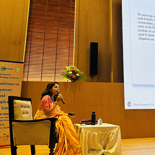 Dr. Deepti Ganapathy delivers a keynote address at the International ...