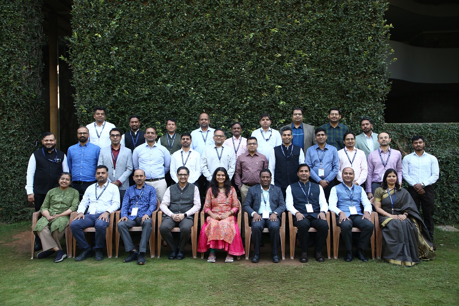 Participants of the Leadership and Governance Programme for Senior Time-Scale Officers of CWES for National Water, along with the Programme Directors Prof. Sushanta K Mishra and Prof. Ramya Ranganathan, on 19th January 2026.