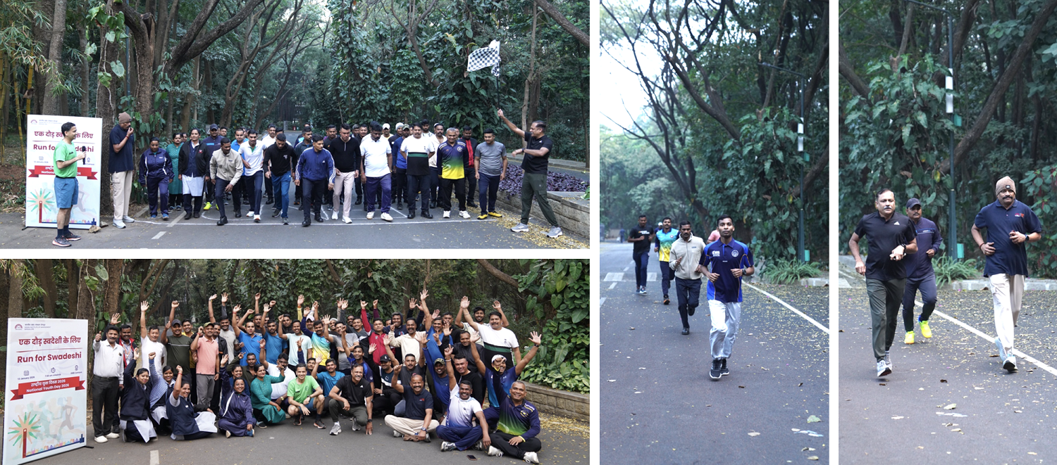 The IIMB community participated in the ‘Run for Swadeshi’ to mark Swami Vivekananda's 164th birth anniversary on National Youth Day, observed on 12th January 2026.