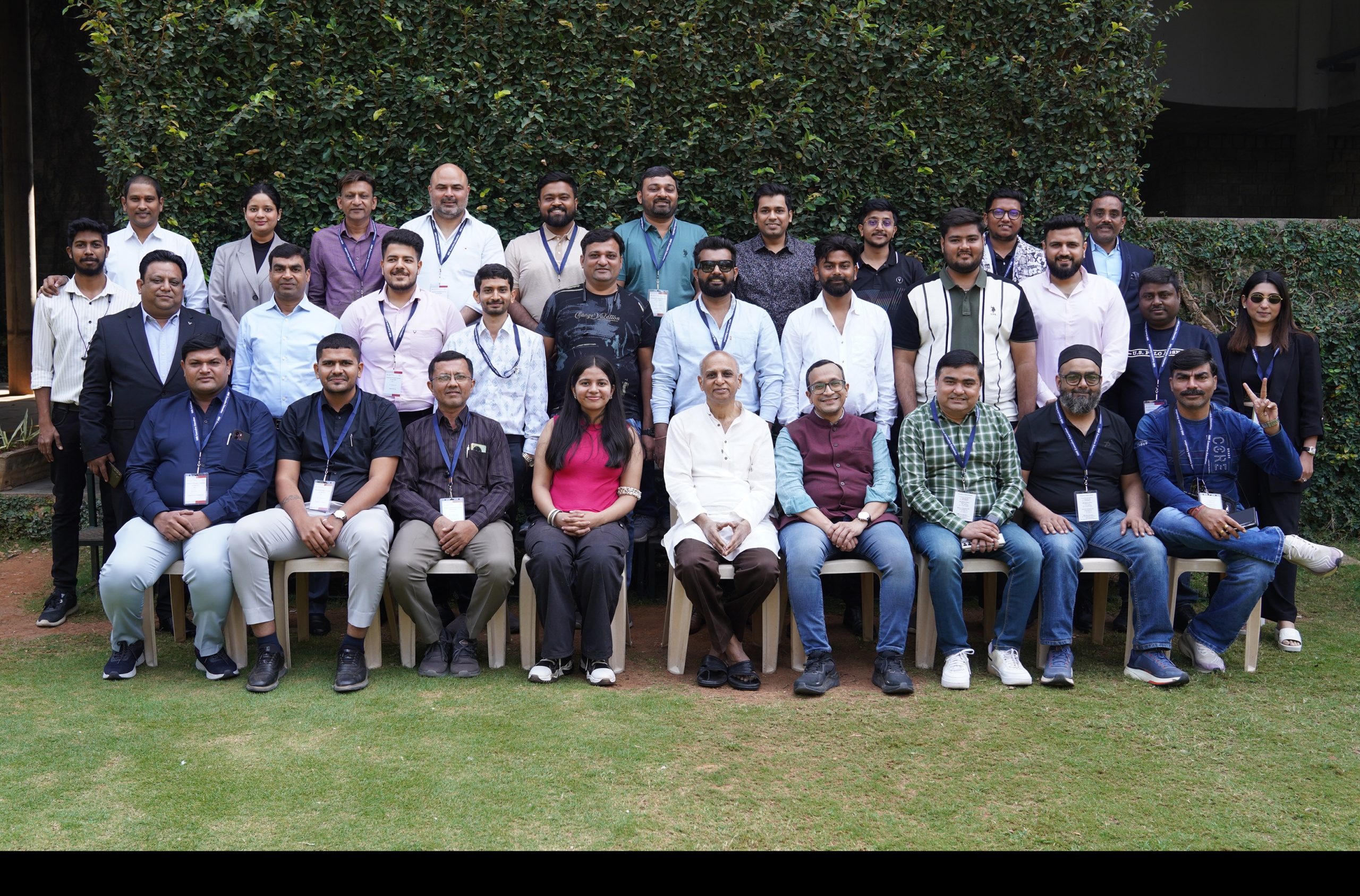Participants of Batch 3 of the ‘Management Development Programme for Exide Dealers’, along with the Programme Directors, Prof. Y L R Moorthy and Prof. Ashis Mishra, on 9th February 2026.