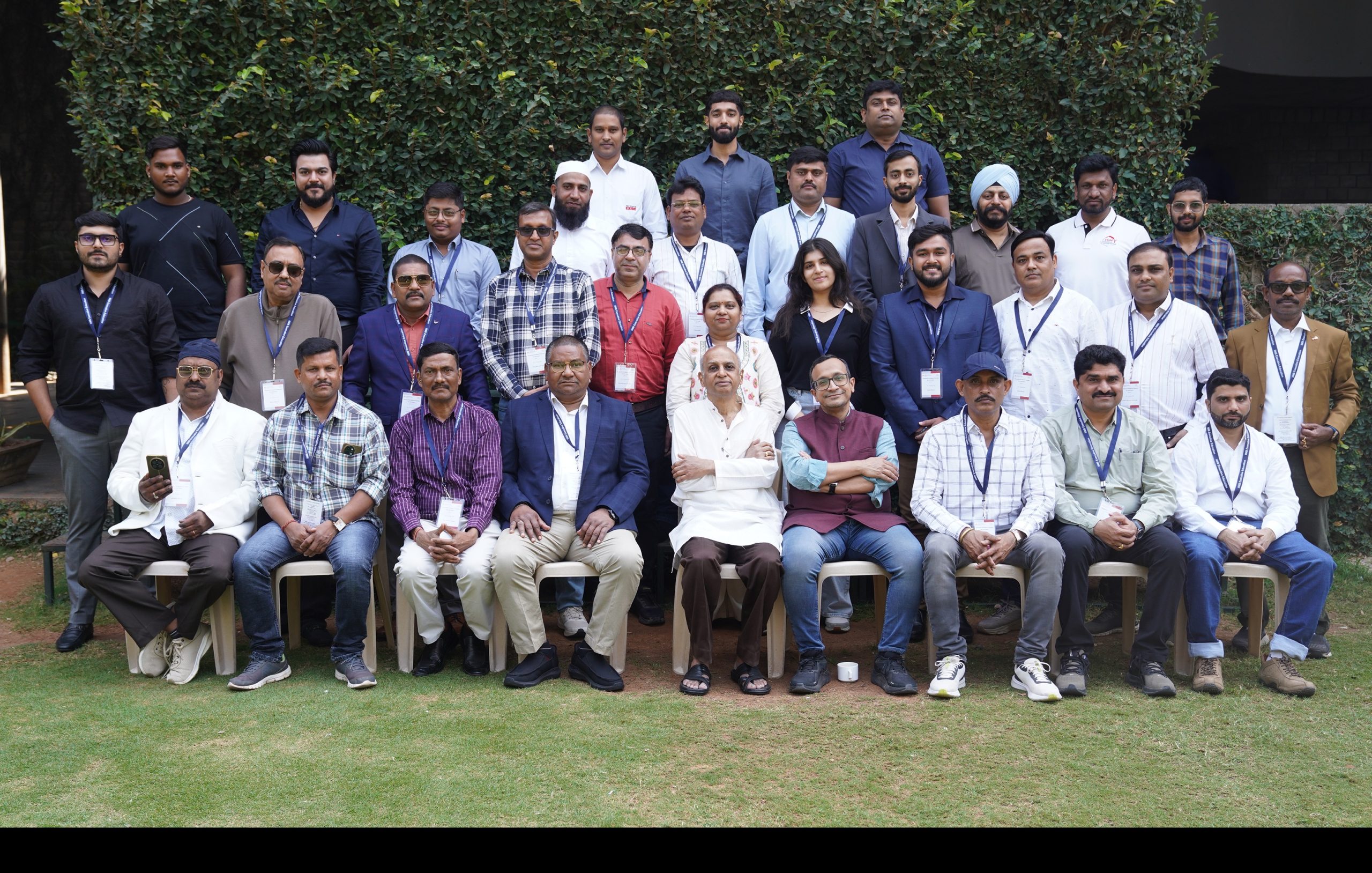 Participants of Batch 4 of the ‘Management Development Programme for Exide Dealers’, along with the Programme Directors, Prof. Y L R Moorthy and Prof. Ashis Mishra, on 9th February 2026.