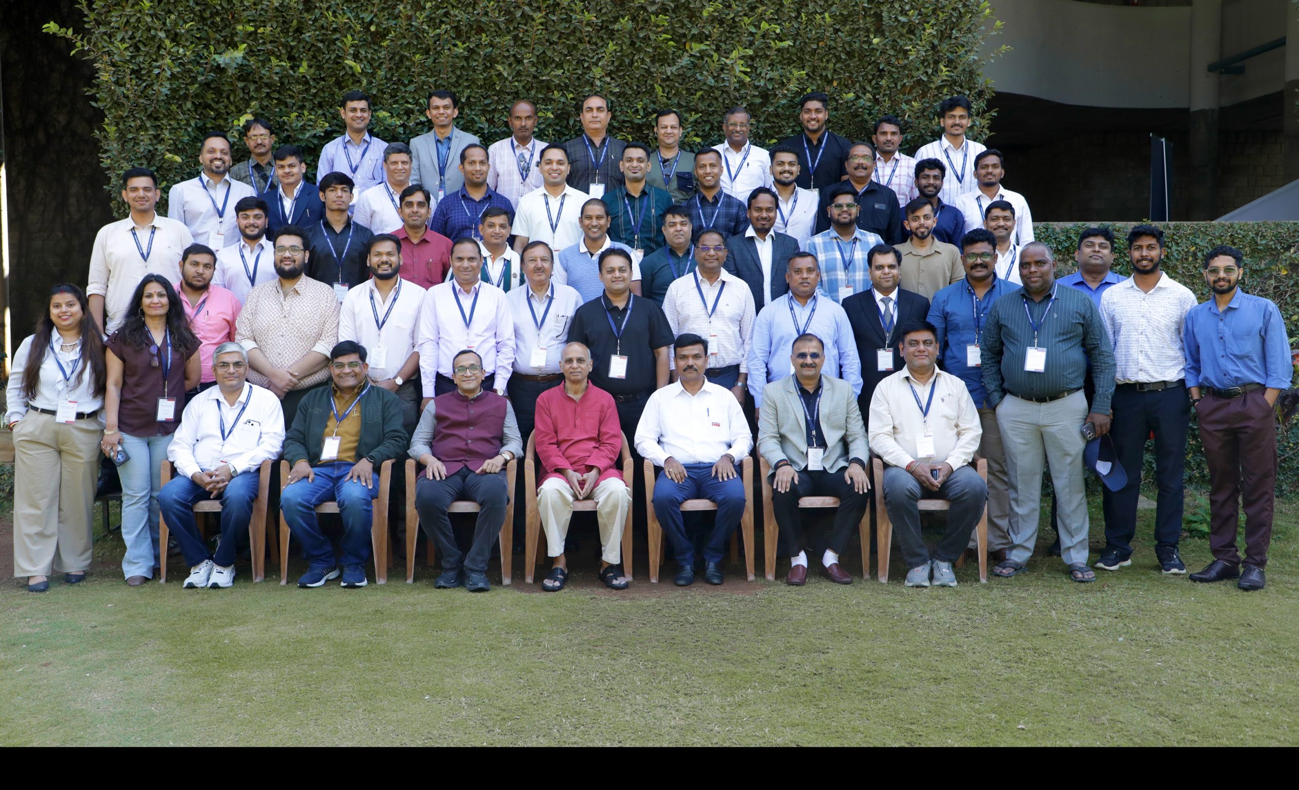 Participants of Batch 1 and 2 of the ‘Management Development Programme for Exide Dealers’, along with the Programme Directors, Prof. Ashis Mishra and Prof. Y L R Moorthi, on 5th February 2026.