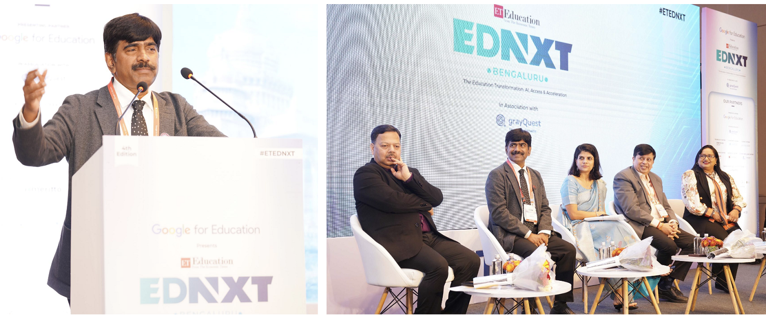 Prof. U Dinesh Kumar, Director In-charge, IIM Bangalore, delivered the inaugural address at The Economic Times Education Summit Bengaluru on 5th February 2026, themed 'The Education Transformation: AI, Access & Acceleration'.