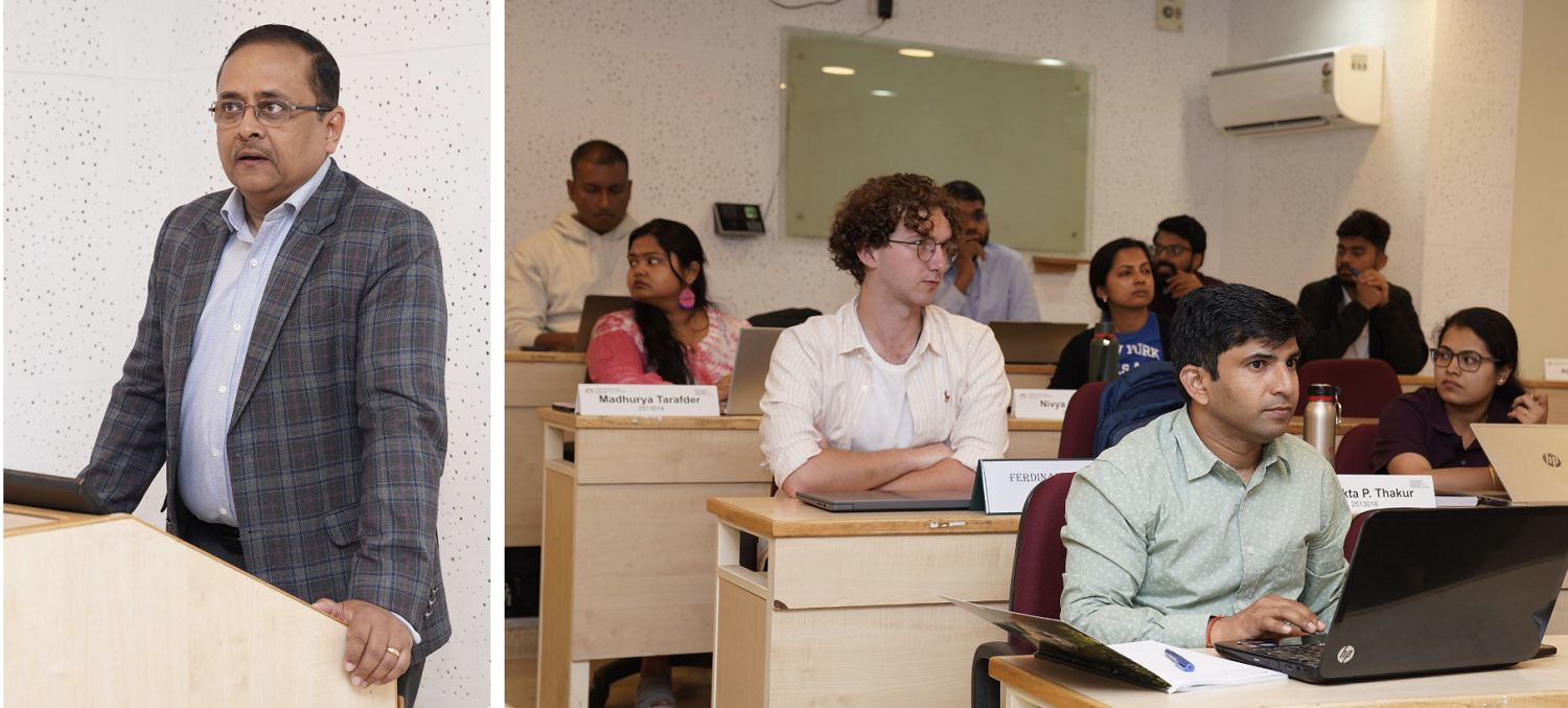 Jayant Krishna, former CEO and COO of the National Skill Development Corporation, delivered a guest lecture on, ‘India’s Skill Development Ecosystem: A Policy Perspective’ on 11th February 2026. The session was co-hosted by the Post Graduate Programme in Public Policy & Management and the Centre for Public Policy.