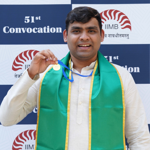 Dhvit Jayen Mehta - PGP - Gold Medal for Second Rank