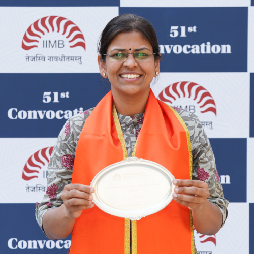 Divya Dwivedi - Information Systems Area received the Institute Research Award 2026