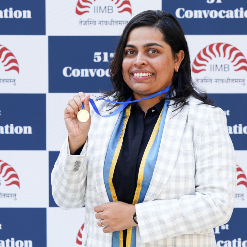 Lakshmi R - PGPEM - Gold Medal for First Rank