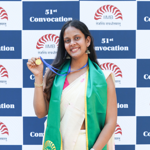Manasi Anju Mertia - PGP - Gold Medal for First Rank