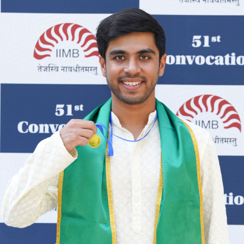 Mayur Dattatray Khule - PGP and PGPBA Combined -  Gold Medal for Best...
