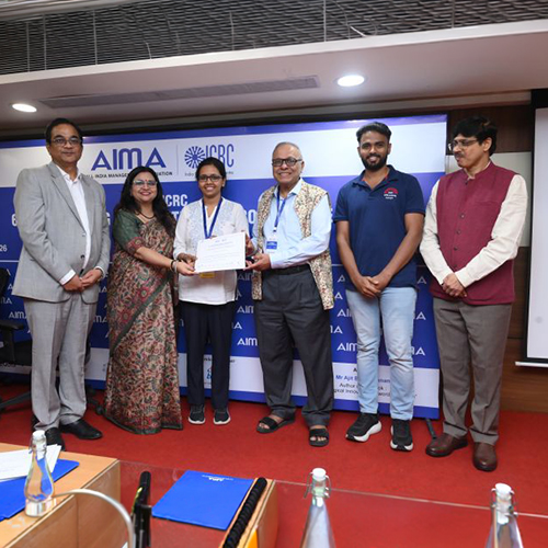 PGPEM students receive merit award at AIMA ICRC Case Writing Competition 2026