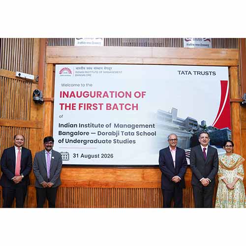 IIMB inaugurates first-ever batch of the Indian Institute of Management Bangalore – Dorabji Tata School of Undergraduate Studies