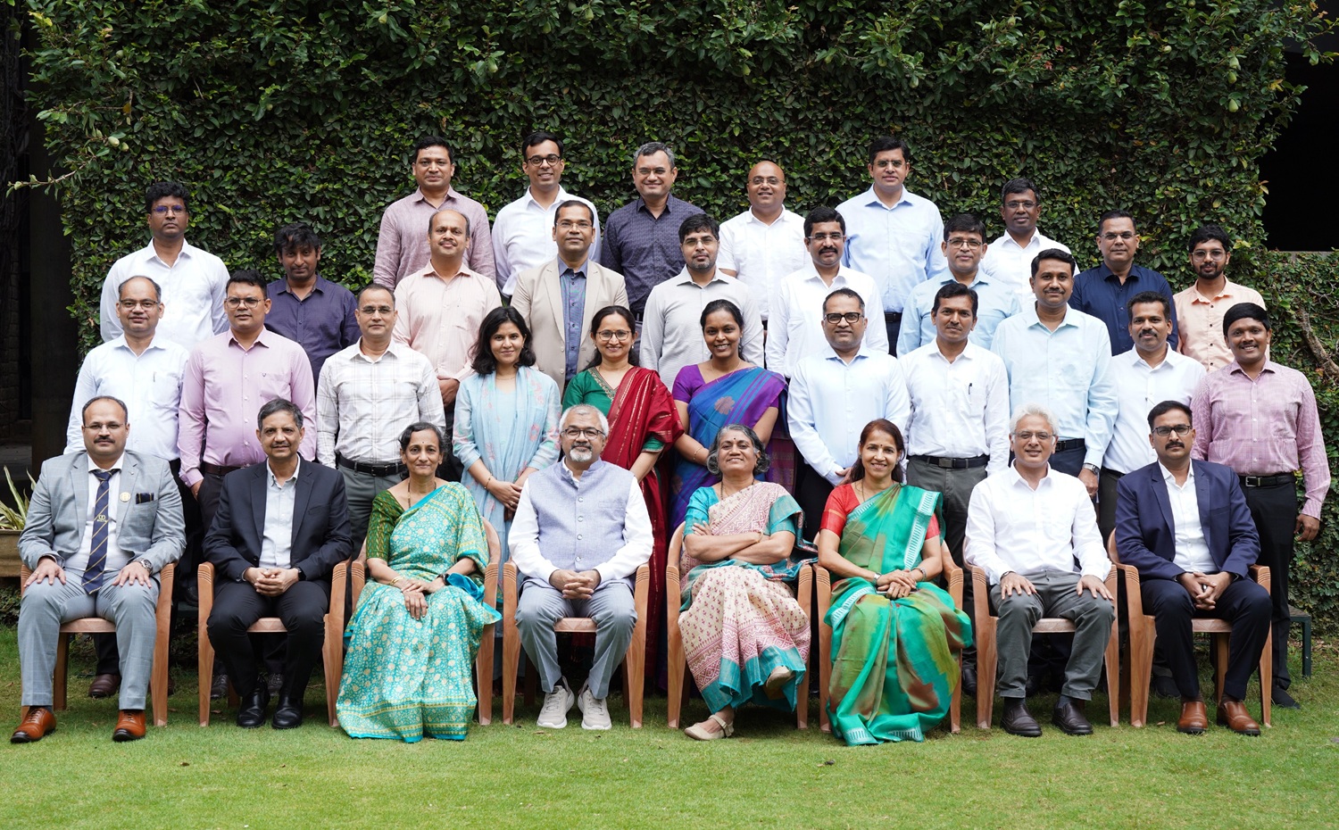 Participants of Batch 2 of the ‘Mid-Career Training Programme for IRS Officers (CBDT)’, along with the Programme Directors, Prof. Sushanta K Mishra, Prof. Padmini Srinivasan and Prof. Rajalaxmi Kamath, on 24th August 2026.