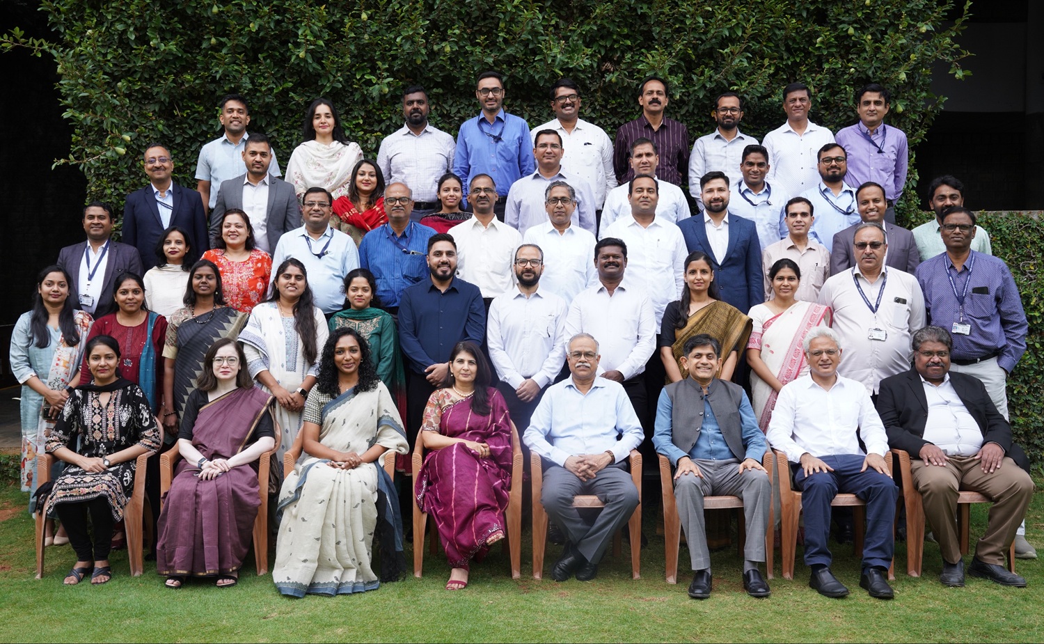 Participants of the ‘Mid-Career Training Programme’ Phase I for Indian Revenue Service Officers (CBDT), along with the Programme Directors, Prof. M Jayadev and Prof. Anil B Suraj, on 3rd August 2026.