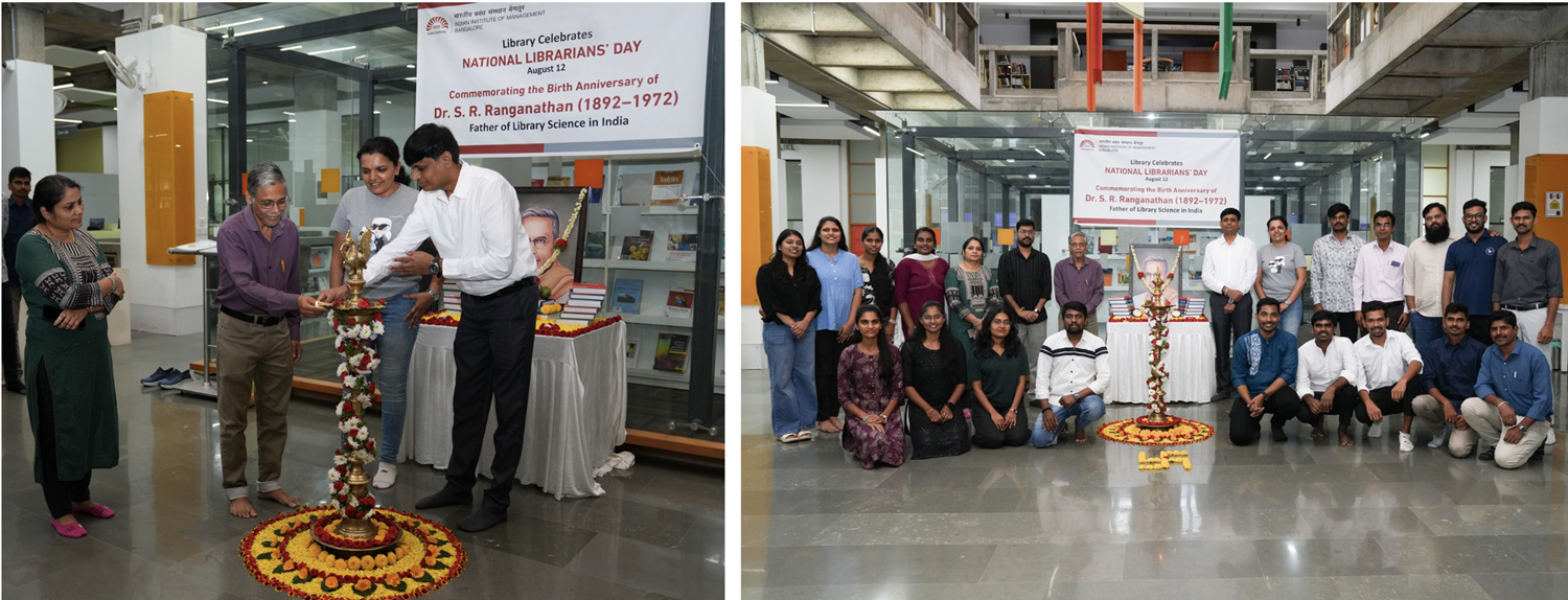The IIMB Library team celebrated National Librarians’ Day on 12th August 2026.