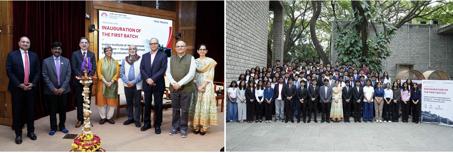 IIM Bangalore inaugurated the first-ever batch of its BSc (Honours) programmes in Data Sciences and Economics at Indian Institute of Management Bangalore – Dorabji Tata School of Undergraduate Studies, marking the Institute's entry into undergraduate education, on 31st August 2026.