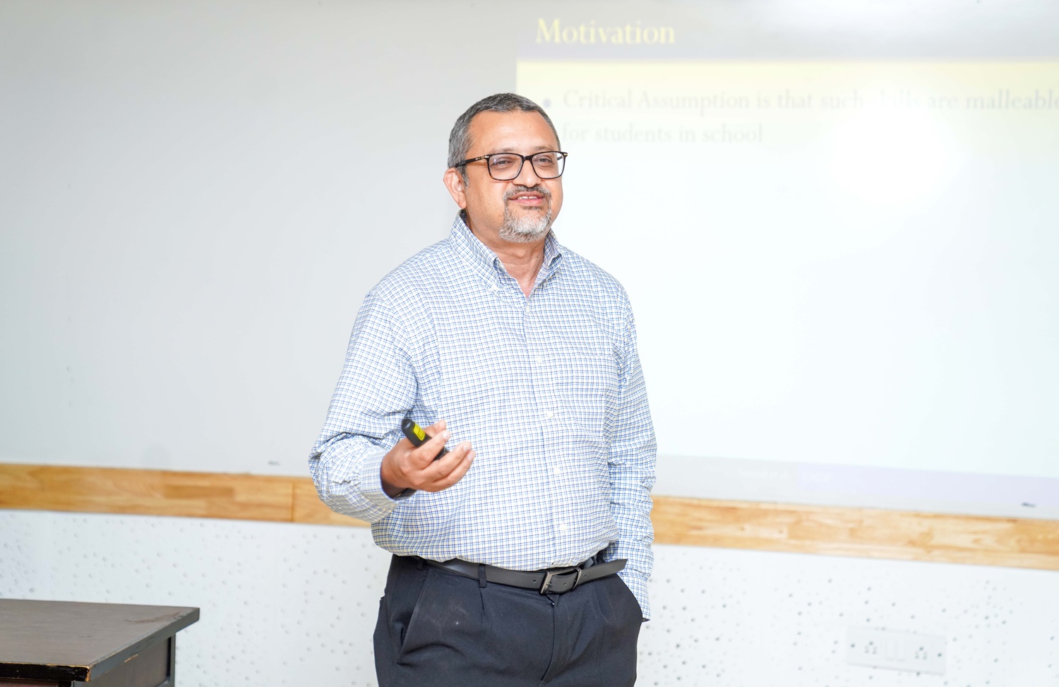 Prof. Abhiroop Mukhopadhyay, Indian Statistical Institute, Delhi Centre, delivered a talk at a research seminar on, ‘Building Entrepreneurial Mindsets: Evidence from a Large-Scale Educational Intervention in India’, organized by the Research and Publications Office at IIM Bangalore, on 24th September 2026.