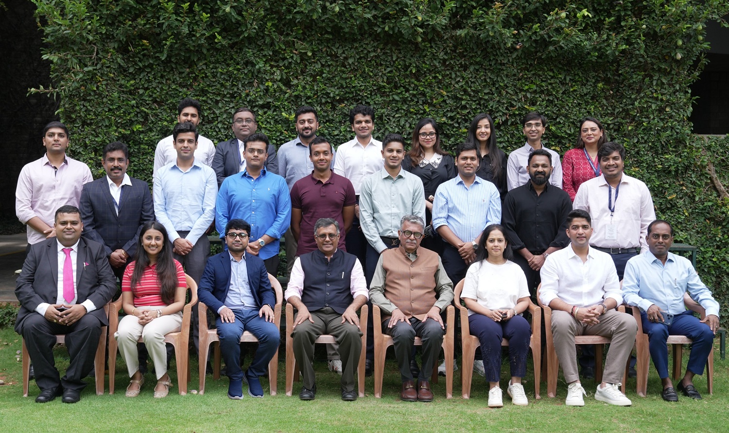 Participants of ‘IIMB – CREDAI Business Leadership Programme’, along with the Programme Directors, Prof. Venkatesh Panchapagesan and Prof. Soudeep Deb, on 14th September 2026.