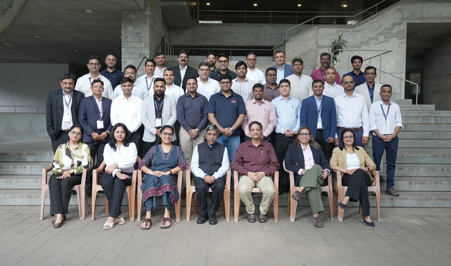 Participants of the ‘Strategic Leadership Development Programme for People Business’, along with the Programme Directors, Prof. Sushanta K Mishra and Prof. PD Jose, on 28th September 2026.