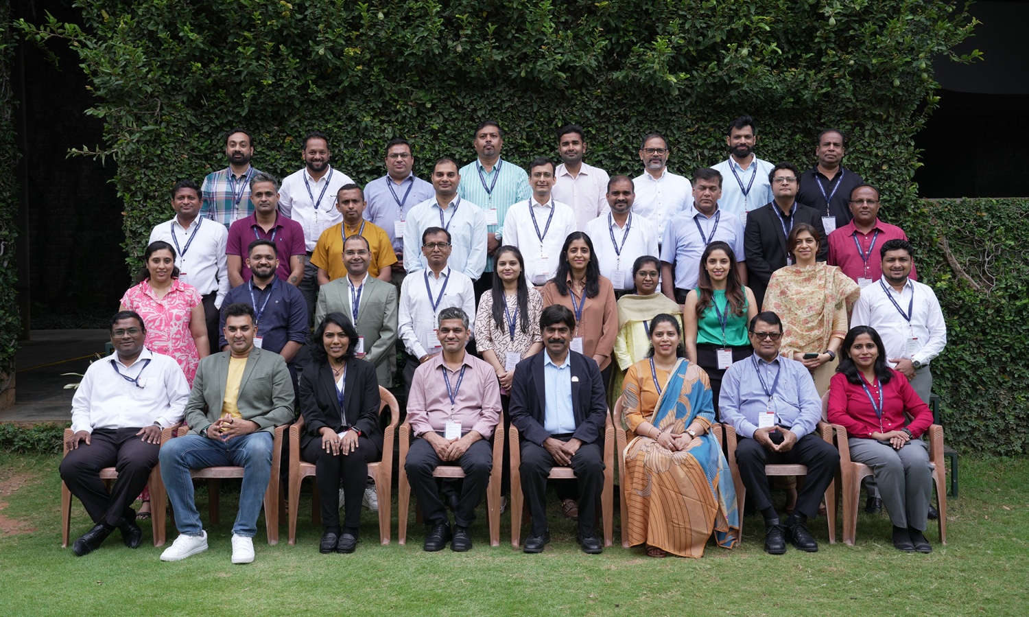 Participants of the Executive Education Programme, ‘Artificial Intelligence for Senior Leaders’, along with the Programme Director, Prof. U Dinesh Kumar, on 28th September 2026.