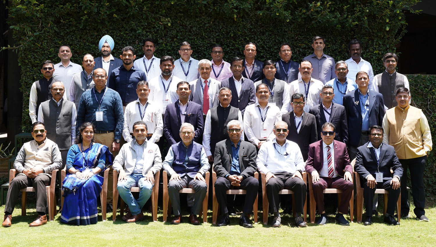 Participants of the ‘National e-Governance Programme for Senior Leaders’, along with the Programme Directors, Prof. Aditya Shrinivas, Prof. Rahul Dé and Prof. Shankar Venkatagiri, on 7th September 2026.