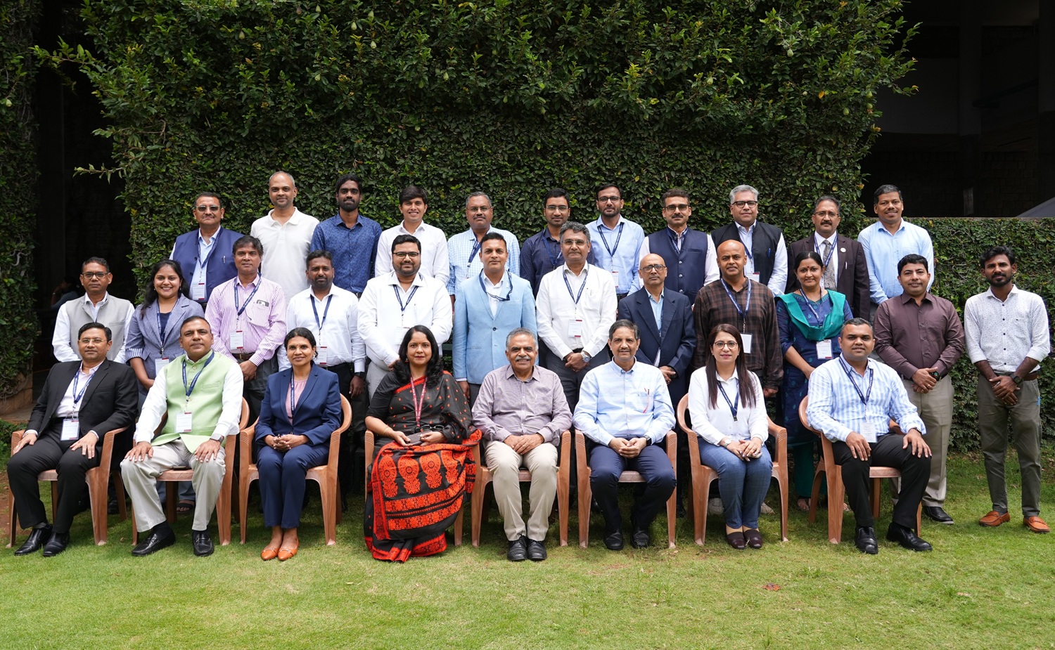 Participants of the Executive Education Programme, ‘Organizational Excellence through Leadership’, along with the Programme Directors, Prof. Abhoy K Ojha and Prof. Sushanta K Mishra, on 21st September 2026.