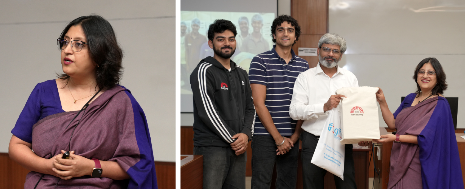 On 29th September 2026, Aparna Bhatnagar, Founder and CEO, Wise Mama, led a session as part of the Leading Change and Innovation (LCI) course for PGP students. During the session, she shared insights on start-up ecosystems, resilience, bold decision making, leadership, innovation and navigating change in today’s evolving business environment.
