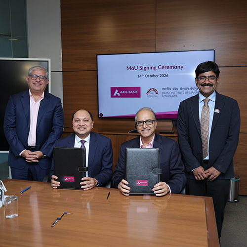Axis Bank and IIM Bangalore partner to establish the ‘Axis Bank Cen...
