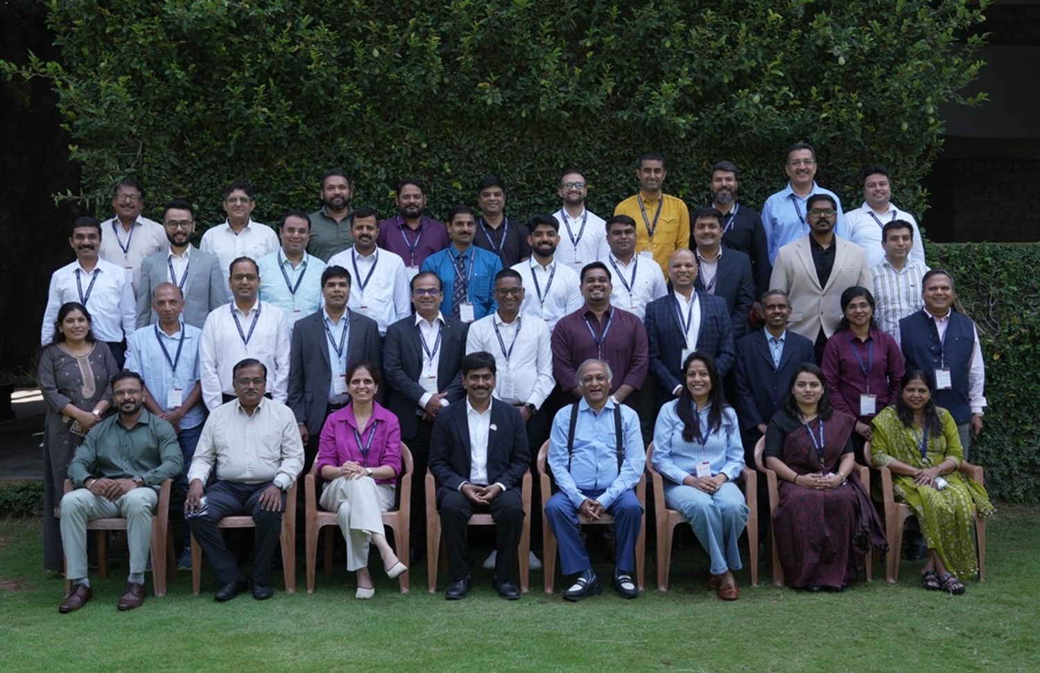 Participants of the Executive Education Programme, ‘Artificial Intelligence and Analytics Based Business Strategy, Creating Business Value’, along with the Programme Directors, Prof. U Dinesh Kumar and Prof. S Raghunath, on 8th October 2026.