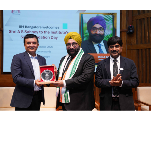 Shri A S Sahney delivered a special lecture on IIM Bangalore’s 53rd Foundation Day
